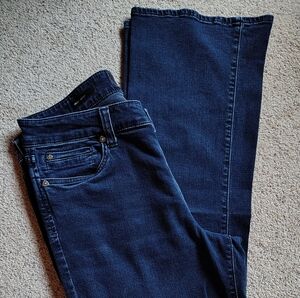 Kut from the Kloth Nicole Blue Flare Jeans Size 12 Mid Rise 33" Inseam